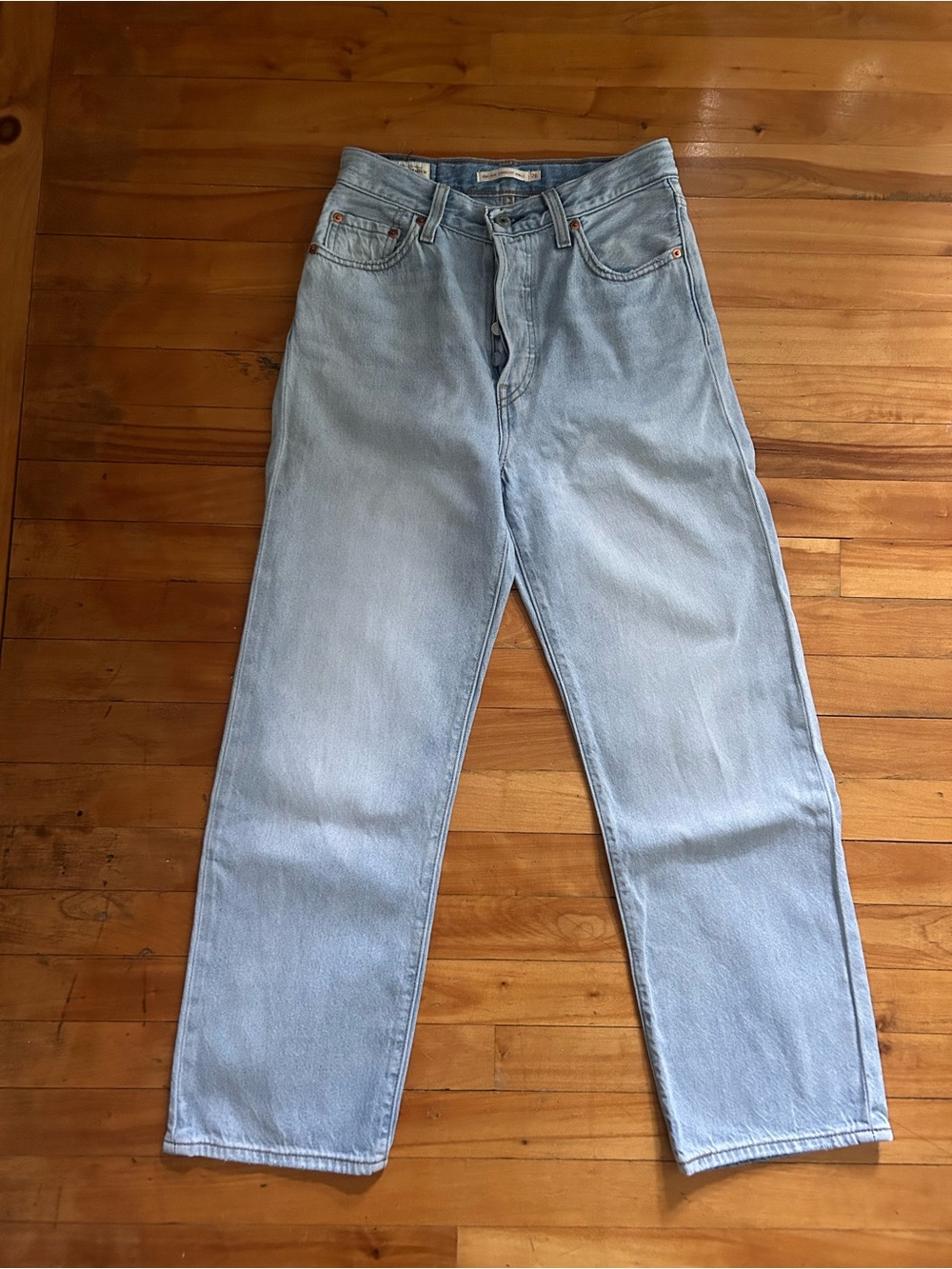 Levi's Light Blue Relaxed Straight Jeans